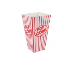Red & White Pop Corn Boxes 10 Pack