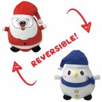 Reversible Santa/Snowman Christmas Plush 15cm