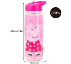 Peppa Drinking Bottle with Straw 650ml