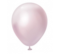 Kalisan 5" Mirror Pink Gold Latex Balloons 100 Pack