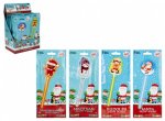 Christmas Character Glow Wand 8" 4 Assorted