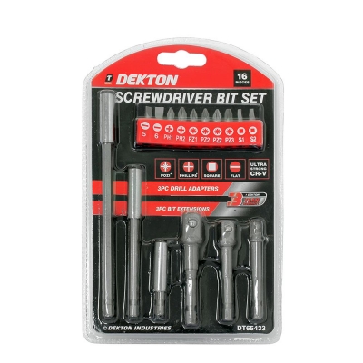 Dekton Dekton 16Pc Screwdriver Bit Set