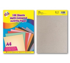 100 Sheet Loose A4 Activity Paper Assorted