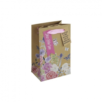 Butterfly Floral Kraft Perfume Bag