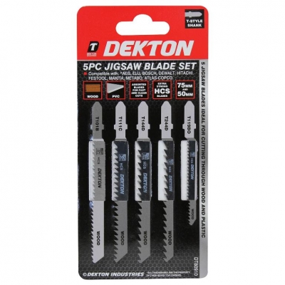 Dekton 5Pc Jigsaw Blade Set