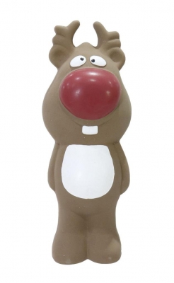 Dog Toy Latex Reindeer 21Cm Squeaky