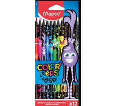 Maped Color'Peps Monster Colour Pencils 12 Pack