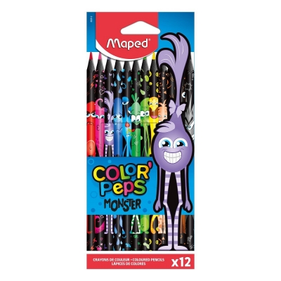 Maped Color'Peps Monster Colour Pencils 12 Pack