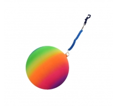 Neon Rainbow Ball With Keychain 10" ( 25cm )