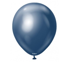 Kalisan 18" Mirror Navy Latex Balloon 25 Pack