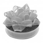 Organza Ribbon Silver