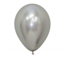 Sempertex 5" Reflex Silver Latex Balloons 50 Pack