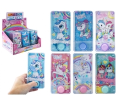 UNICORN WATER GAME 13.5CM X 6.5CM 6 ASSORTED