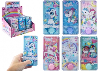 UNICORN WATER GAME 13.5CM X 6.5CM 6 ASSORTED