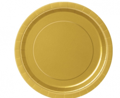 8 Gold 7" Plates