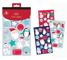 Christmas 100 Cute Gift Labels