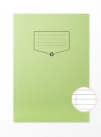 A4 Recycled Exercise Book 32lvs X 10 Ruled 8mm Green