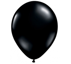 Qualatex 5" Round Onyx Black Plain Latex Balloons 100Ct