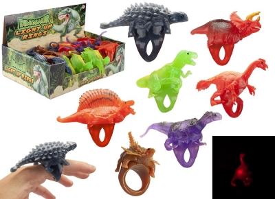 Light Up Dinosaur Ring ( Assorted Colours )