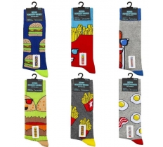 Mens Novelty Design Socks Fun Food 1 Pair