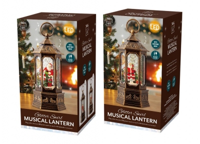 Swirl Musical Hexagonal Lantern Usb