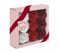 Valentine's Day Giftbox Red Soap Roses