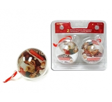 2 Pack 60mm Photo Frame Baubles