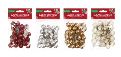 Large Decorative Berries 24 Pack