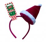 Christmas Headband Velvet Santa Hat