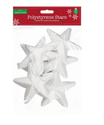 Polystyrene Stars 6 Pack