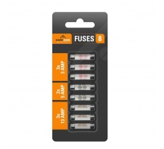Assorted Mains Fuses 8 Pack