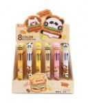 Cute Hamburger Multi Colour Pen with Topper (8 Colours)