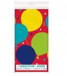 Balloon Party Birthday Plastic Table Cover 54 x 84