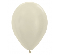 Sempertex 12" Satin Ivory Latex Balloons 50 Pack