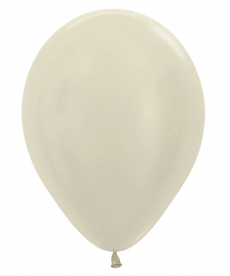 Sempertex 12" Satin Ivory Latex Balloons 50 Pack