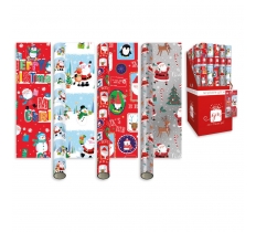 Christmas 4m Wrap Santa & Friends 4 Design