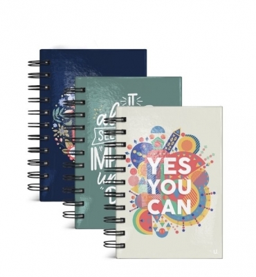 Quote A6 Hardback Spiral Notebook