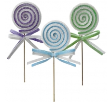 Christmas Lollipop Pick Pastel 32cm