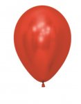 Sempertex 5" Reflex Crystal Red Latex Balloons 50 Pack