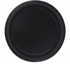 Midnight Black 7" Dessert Plates 8pack