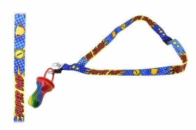 Dummy Super Dad Lanyard With Rock