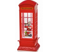 Red Telephone Box Water Spinner 27cm