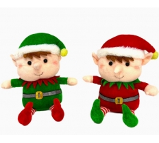 Plush Christmas Elf 18cm