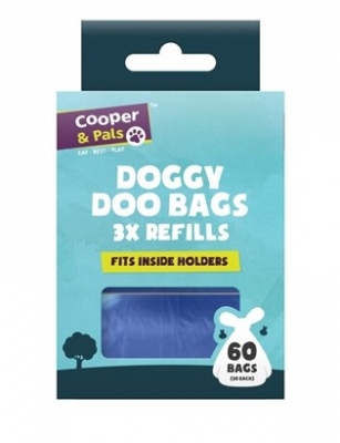 *** OFFER *** Doggy Doo Poop Bag Refills 3x 20pk