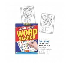 Large Print Word Search Book 136 Pages (VAT ZERO)