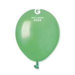 Gemar 5" Pack 50 Latex Balloons Metallic Mint Green #094