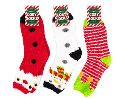 LADIES COSY CHRISTMAS SOCKS