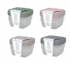 Natural Plastic Container 4pk