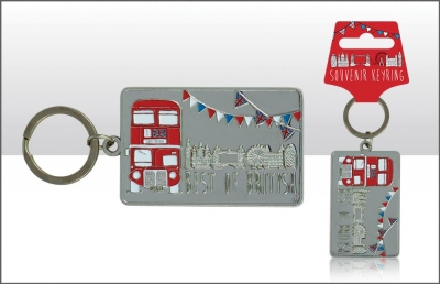 London Bus Souvenir Metal Keyring