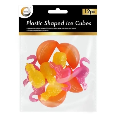 12pc Plastic Shaped Ice Cubes